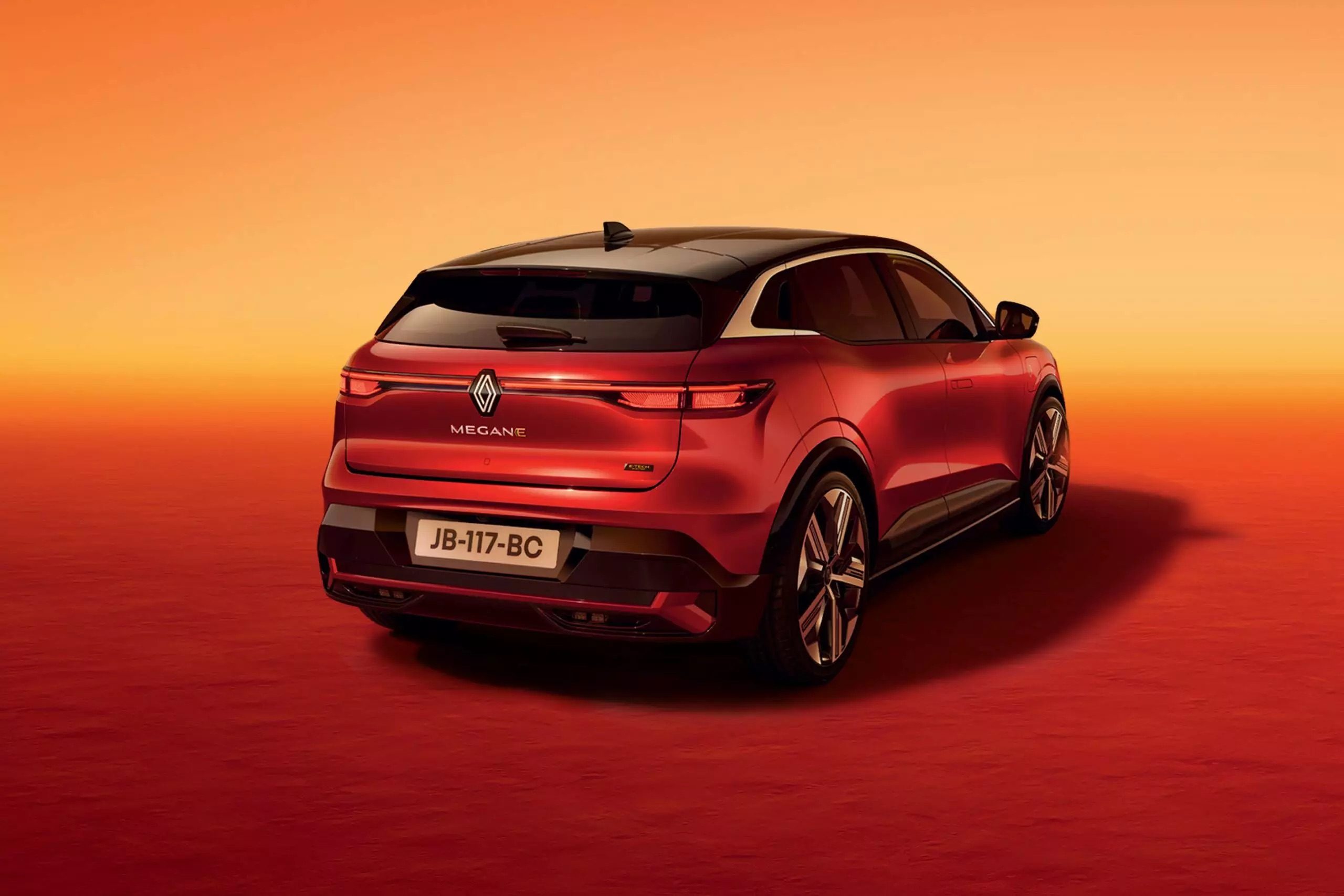 Renault Megane elektrisch achterkant