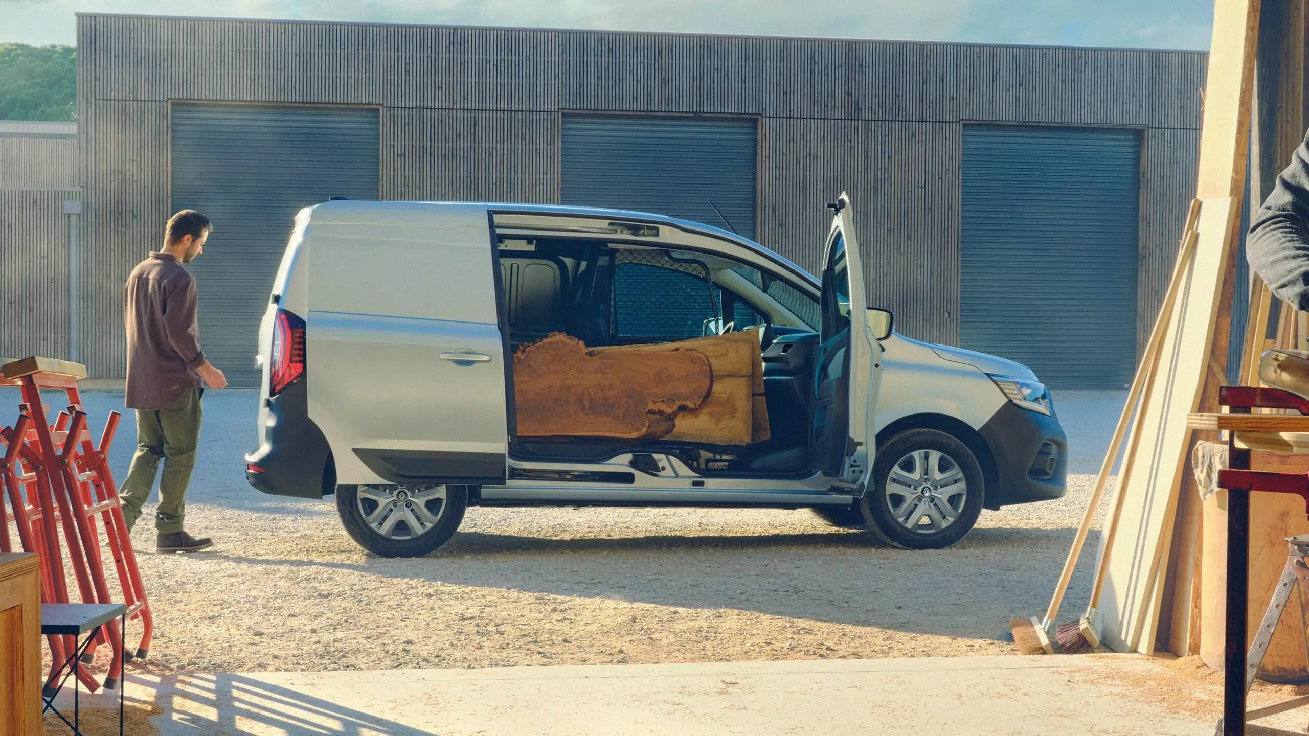 Renault kangoo zijopening