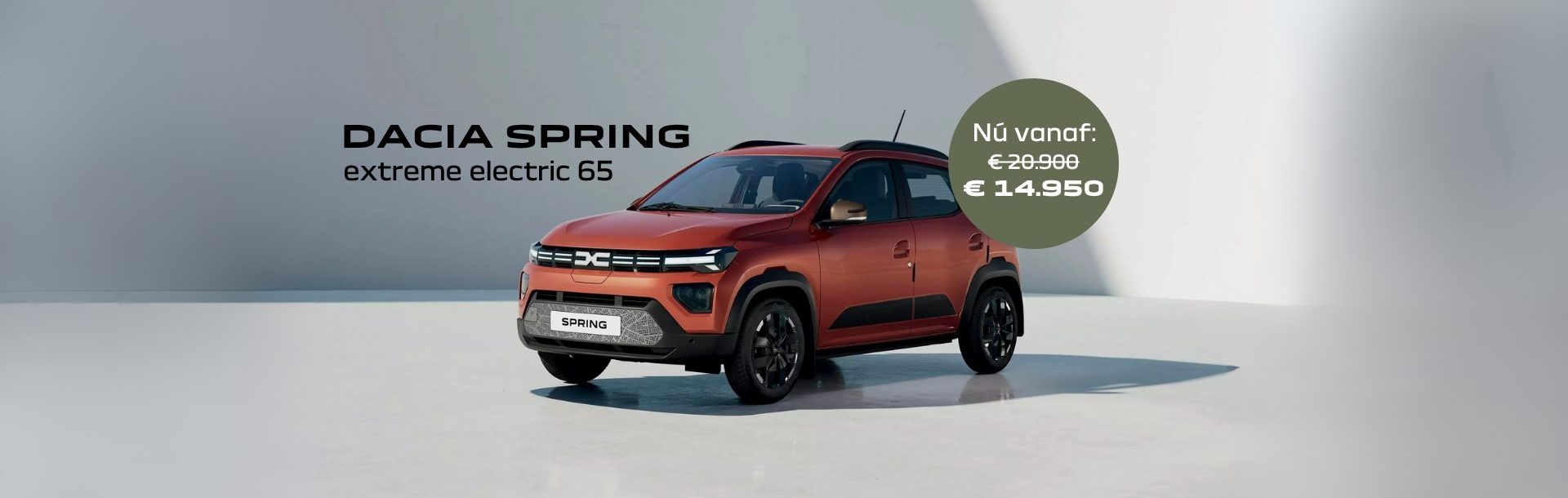 Header Dacia Spring korting